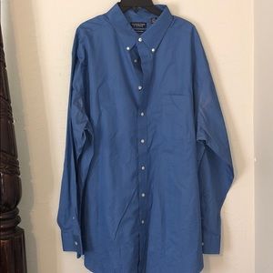 LONG SLEEVE BIG AND TALL BUTTON DOWN SHIRT